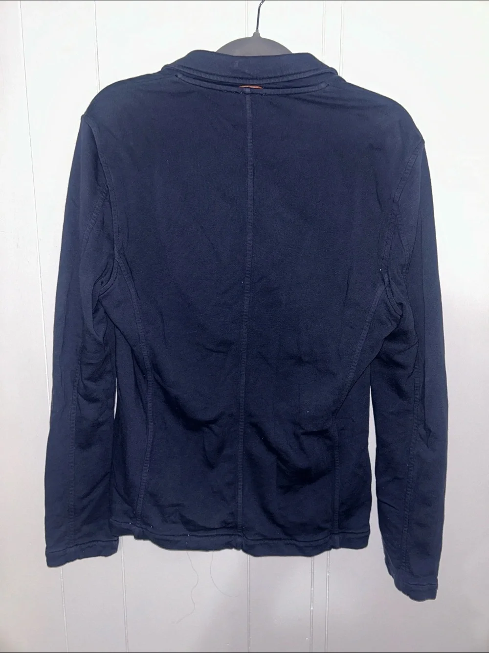 Boss Navy Knit Jacket with Orange Label